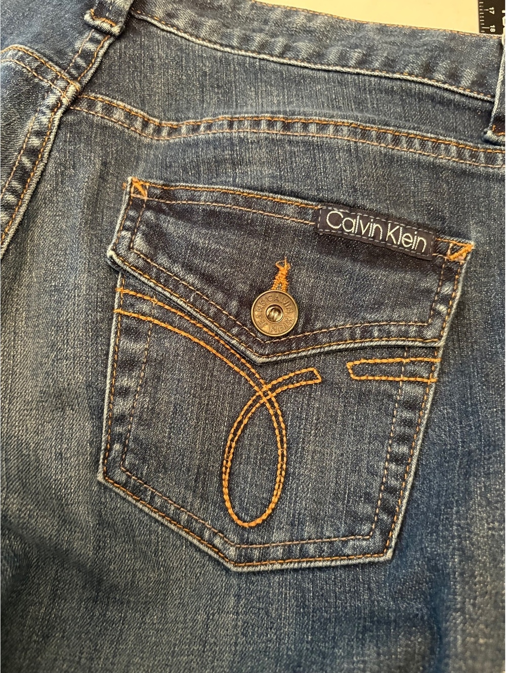 Calvin Klein Flap Button Pocket “Lean Boot” Jeans 6